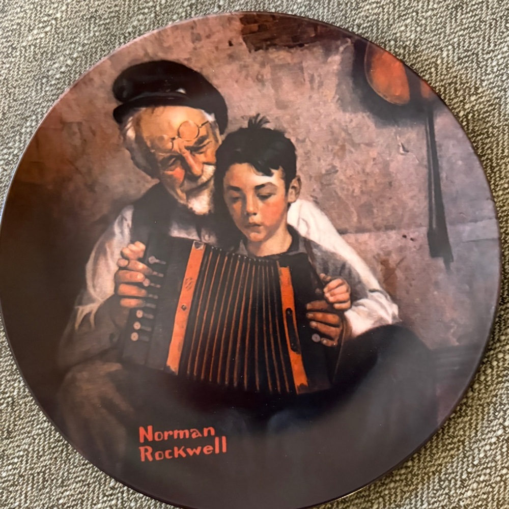 Norman Rockwell Music Maker Decorative Plate.